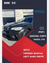 BMW X6 2013 OWNERS MANUAL